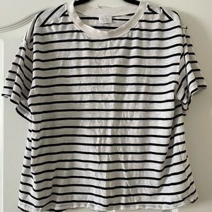Large black and white tshirt from ABOUND